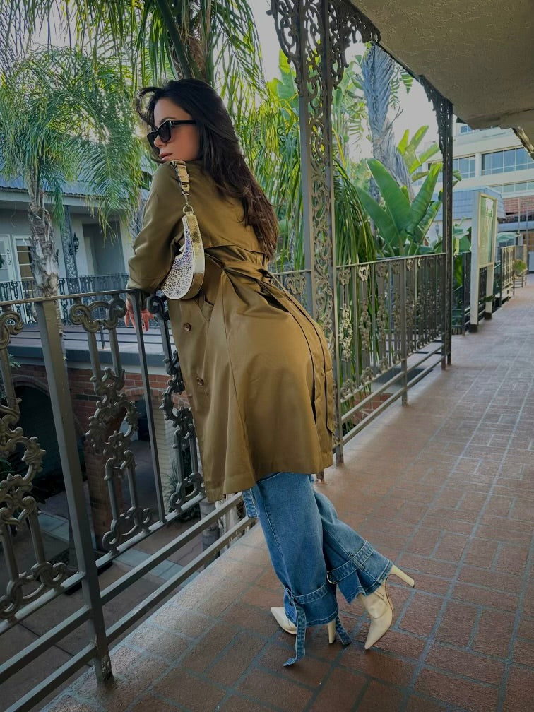Olive Trench Coat